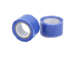 2 unidades de cinta de silicona autoadhesiva, impermeable, para aislar y reparar tuberías y mangueras de agua, azul