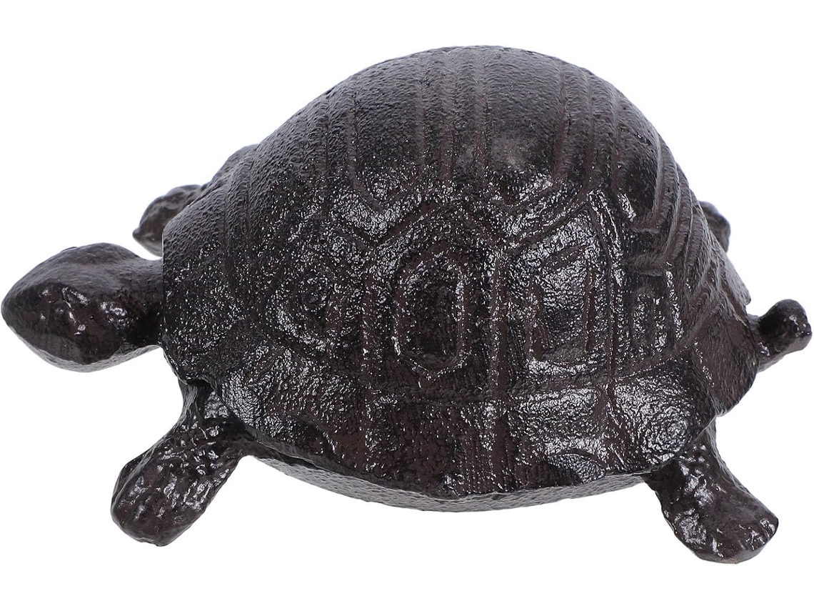 Caja De Llaves De Entrada De Hierro Fundido Con Forma De Tortuga, Escondite Seguro Y Decorativo Para
