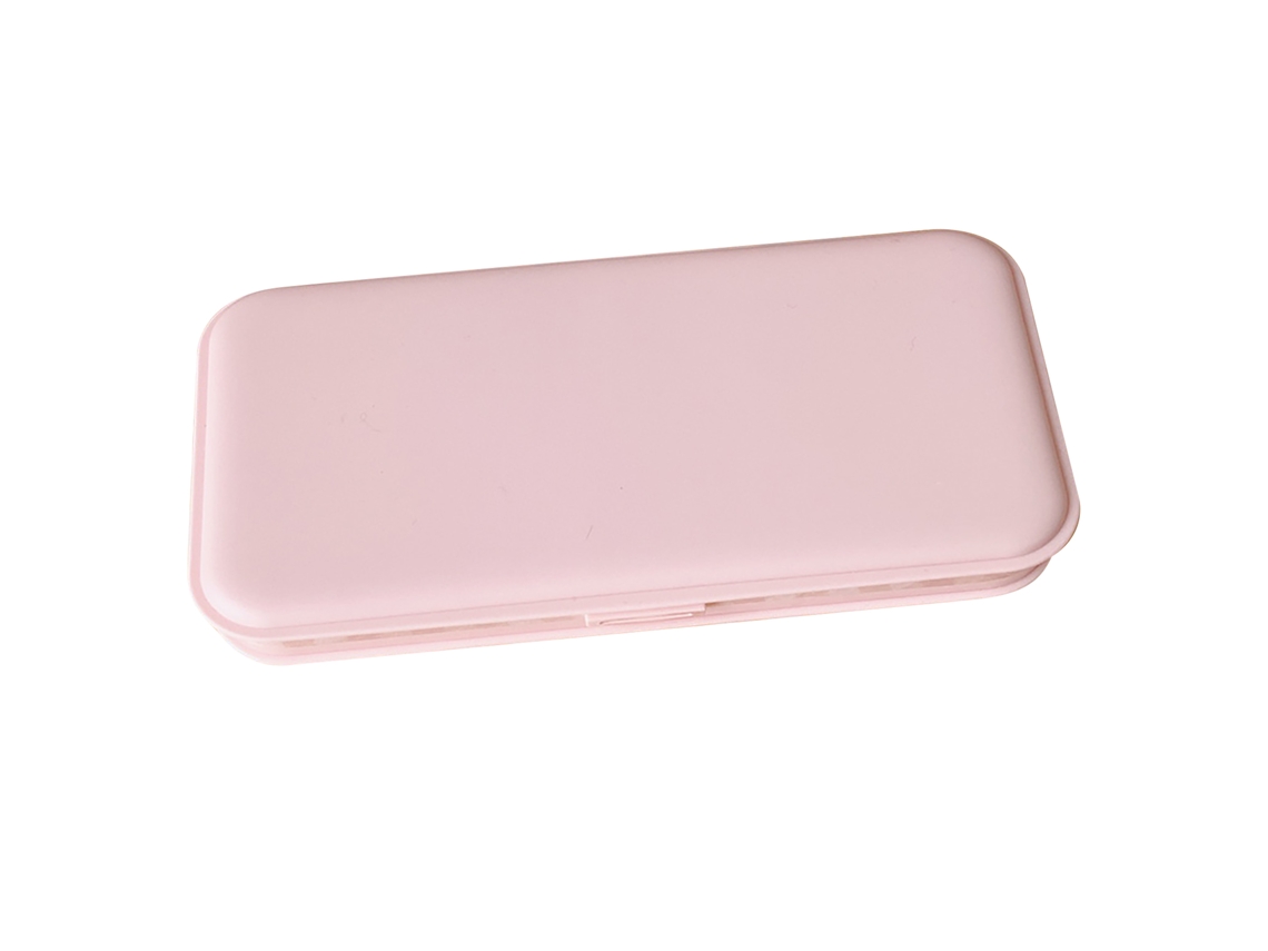 Caja Portaminas Con Gran Capacidad Impermeable Compacta Ligera Estilo Moderno Para Niños Niñas Estudiantes Rosa Claro