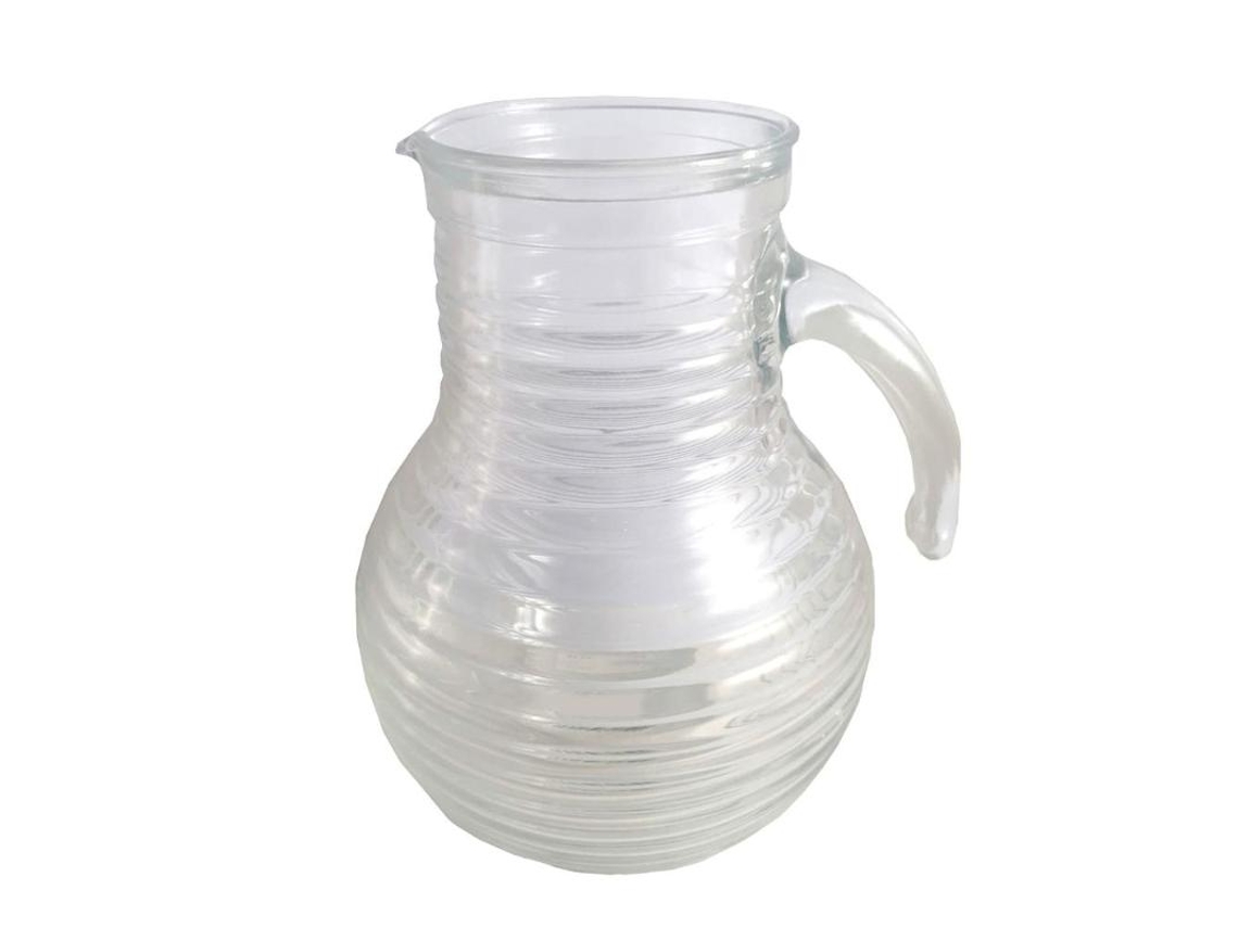 Jarra Vidrio Relieve 2 Litros