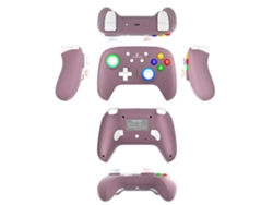 Controlador inalámbrico para juegos Purple-anbernic RG P01 Tri-mode con joystick y gatillo Hall de seis ejes e iluminación RGB.