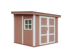 Caseta de jardín de primera calidad 5,9 m² 231x248x294 cm Timbela M938 Redwood Red