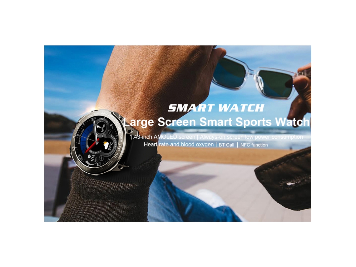 Reloj Deportivo Inteligente Dm50 Con Pantalla Táctil Amoled De 1,43 Pulgadas, Monitor De Actividad Física, Resistente Al Agua Ip68, Llamadas Bluetooth