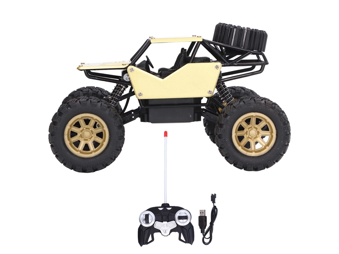 2026-coche De Escalada A Control Remoto De Aleación Recargable Modelo Juguete Para Niños Dorado 1:18