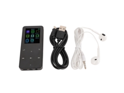 Reprodutor Mp3 Portátil 8gb Tela Hd 2 Polegadas Hifi Lossless Rádio Fm Bt Gravador De Voz Preto