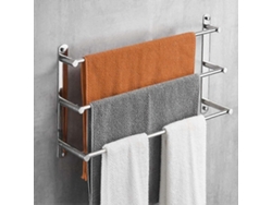 Toallero de 40 cm para baño, toallero de pared, 3 barras