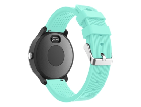 Correa de Silicona ajustable 20mm textura rayas para Garmin Vivoactive 3 - cian