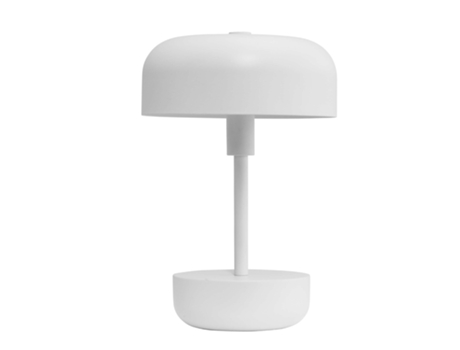 Lámpara de mesa recargable LED blanca Haipot DYBERG LARSEN 17x17x25.7