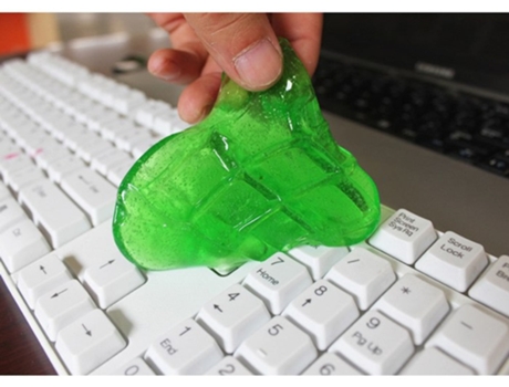 60ml limo lizun para pegamento limpiador de teclado, gel mágico super polvo limpio arcilla barro suministros juguetes para teclado portátil - azulV...