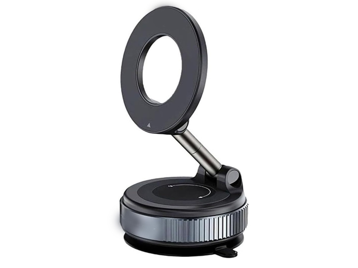 Soportes para teléfono, soportes para teléfono nuevos y actualizados, soporte magnético para teléfono Bisbisous ajustable 360° con ventosa (negro)