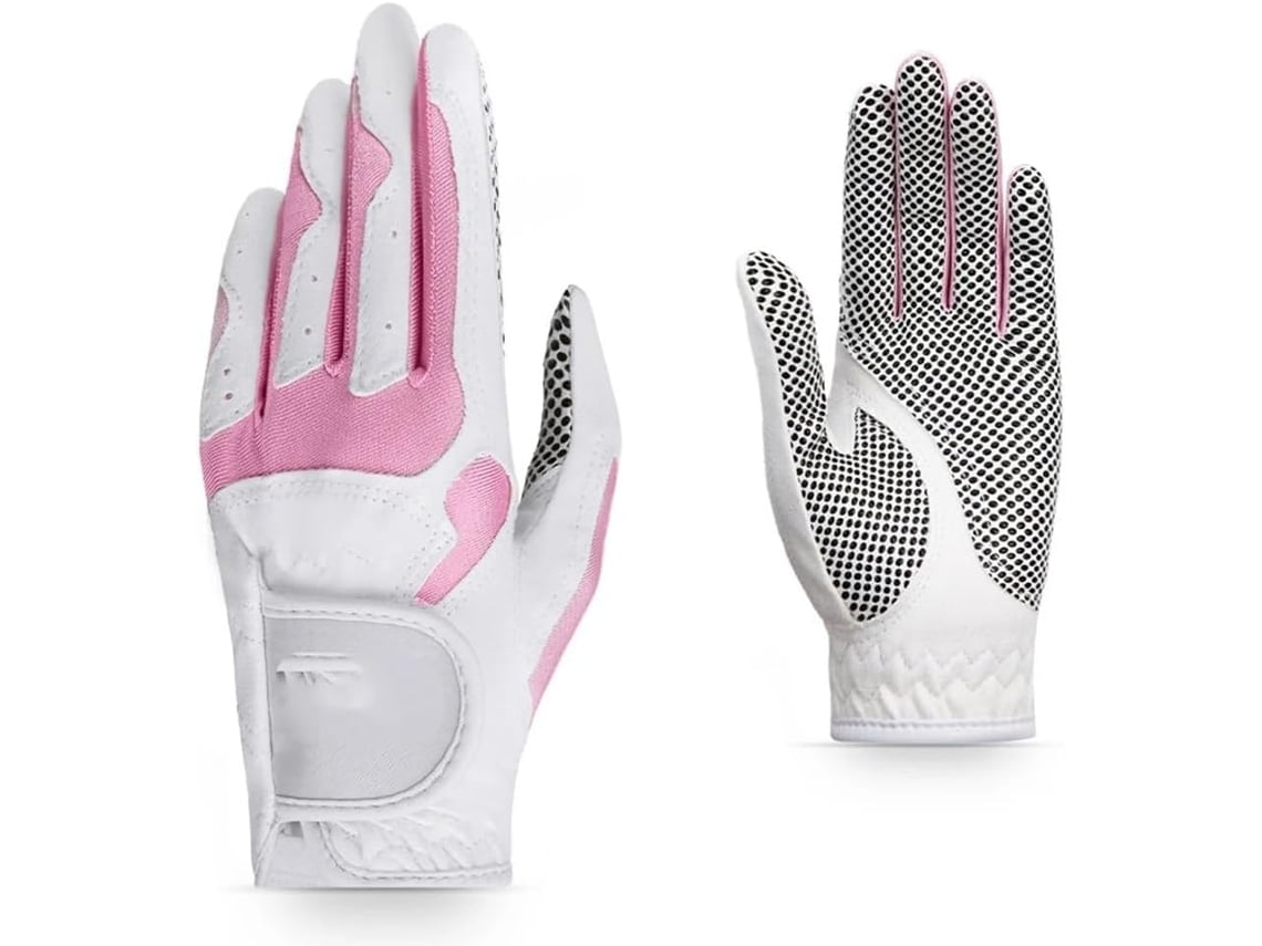 Guantes de golf transpirables para mujer con protección en la palma, para mano izquierda o derecha, sin marca.