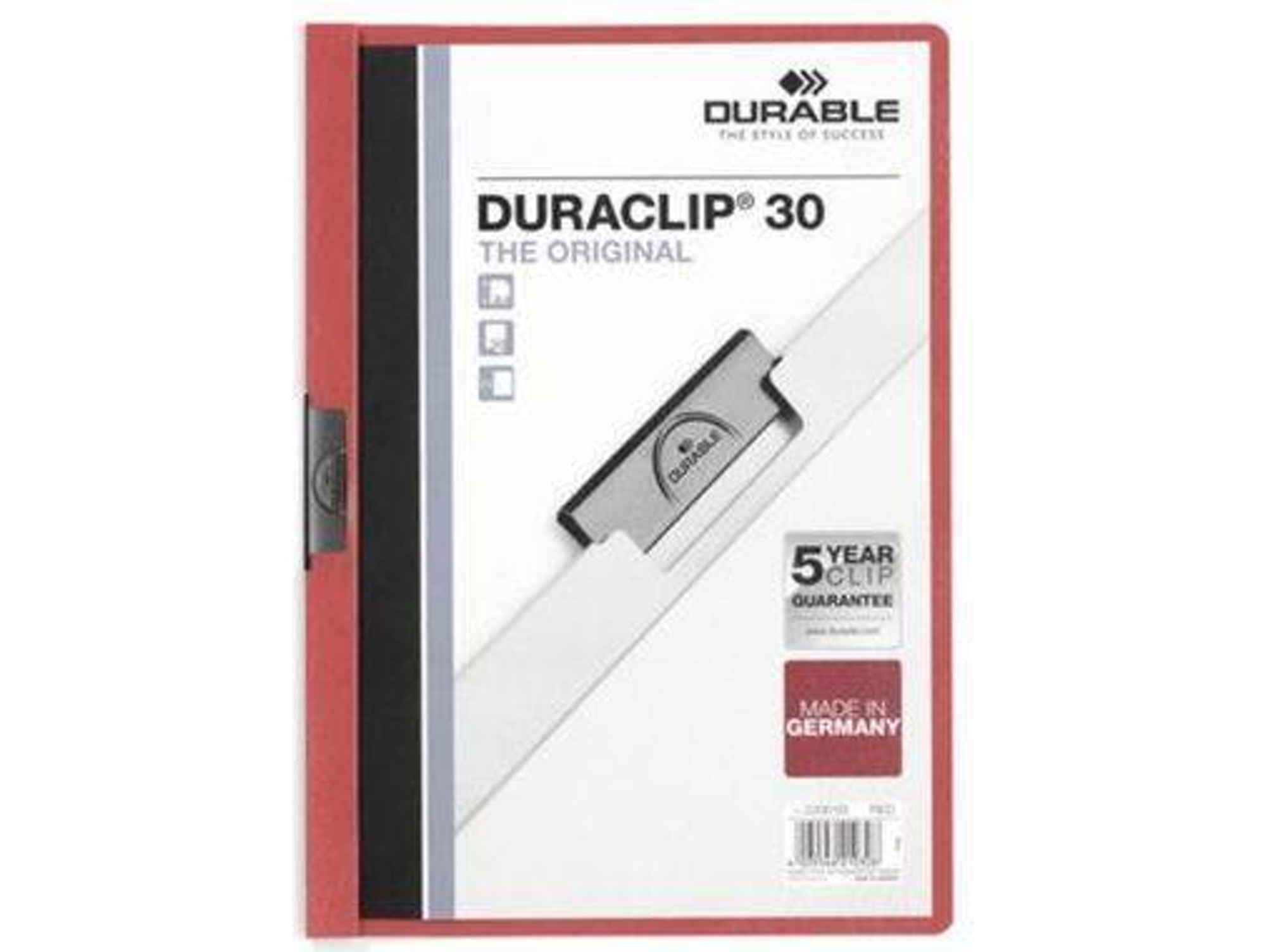 Carpeta DURABLE Rojo (A4 - PVC)