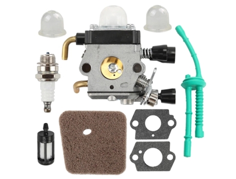 Juego de carburador de bujía de 9 piezas, junta de filtro de combustible y aire para cortacésped y recortadora Stihl Fs38 Fs45 Fs46 Fs55, Kit de re...