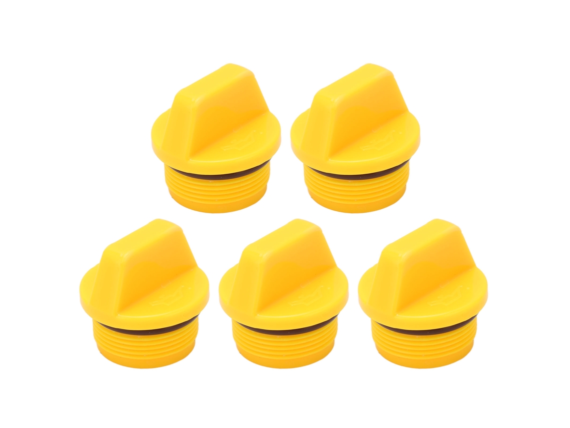 5pcs Tampa De Óleo Universal Abs Resistente A Desgaste Para Motor De Popa Hidea De Quatro Tempos Amarela