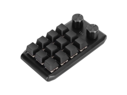 Mini Teclado Personalizado Mecânico Com 12 Teclas E 2 Botões Rotativos Programáveis Chave Vermelha Para Jogos E Multimídia