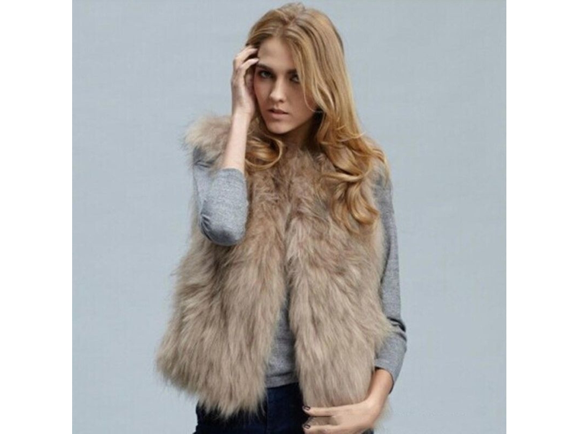 2026-chaqueta Sin Mangas Para Mujer De Pelo Falso Gilet Peluda Chaleco Informal