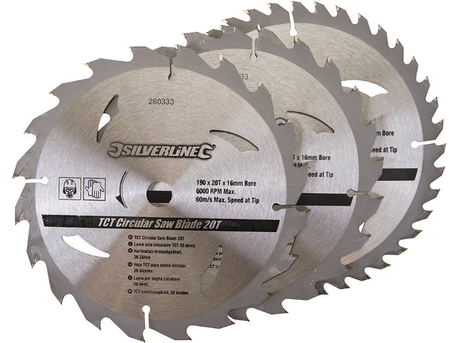 Conjunto de Discos para Sierra Circulares SILVERLINE 260333