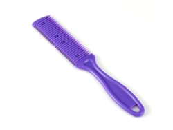 Cuchilla De Corte Doble Para Peluquería, Peine Para Recortar Pelo Delgado, Trimmer De Belleza Para Salón Y Hogar, Morado
