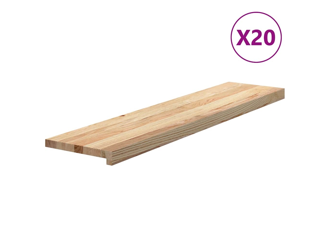 Conjunto 20 Peldaño De Escalera VIDAXL Marrón Oak Wood (110x30x2 cm)