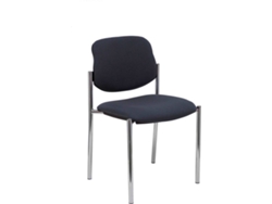 Silla de Confidente PIQUERAS Y CRESPO Villalgordo Gris Oscuro y Chasis Cromo
