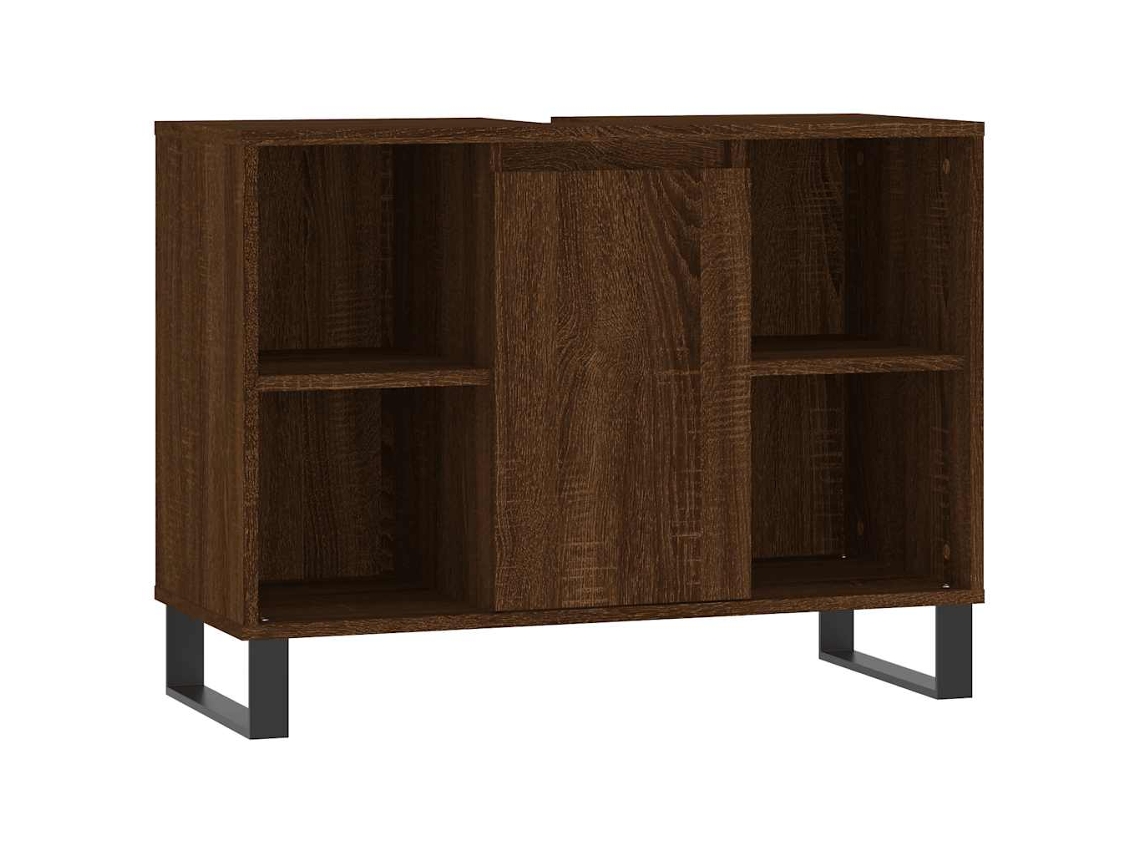 Mueble de baño de madera de roble, marrón, MAISON EXCLUSIVE (80x33x60 cm)