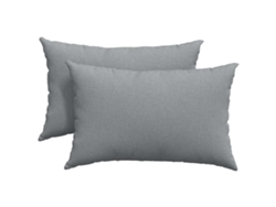 Cojines De Sofá 2 Uds Gris Claro 60 X 40 Cm Tela