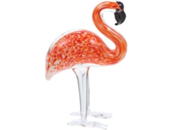 Soporte Naranja Decoración Estatua De Flamenco
