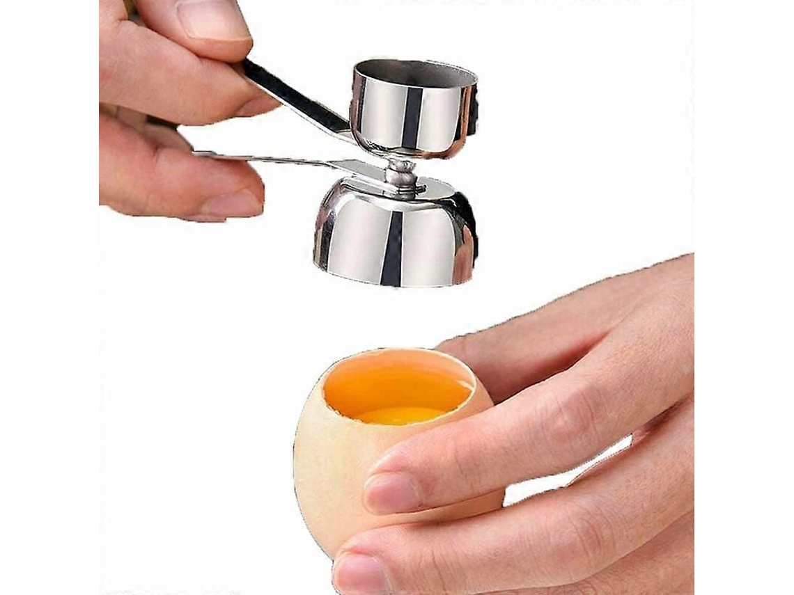 Abridor de huevos bidireccional, acero inoxidable, ecológico. Nostalgia88