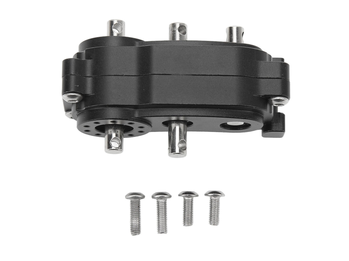 Caja de transferencia de 2 velocidades de 313 mm, aleación de aluminio CNC para coche RC SCX10 1/10, color negro