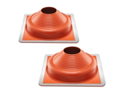 Juego de bridas y prensaestopas para techo en silicona y aluminio 160 300mm Tekmaquinas