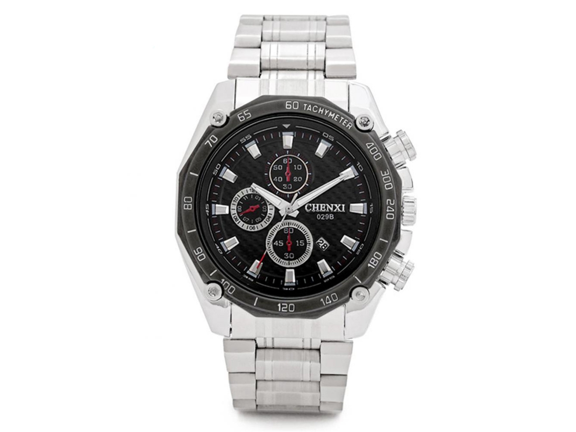 Reloj De Cuarzo Informal Para Hombre Con Correa De Malla Dorada Con Estampado De Caballos.