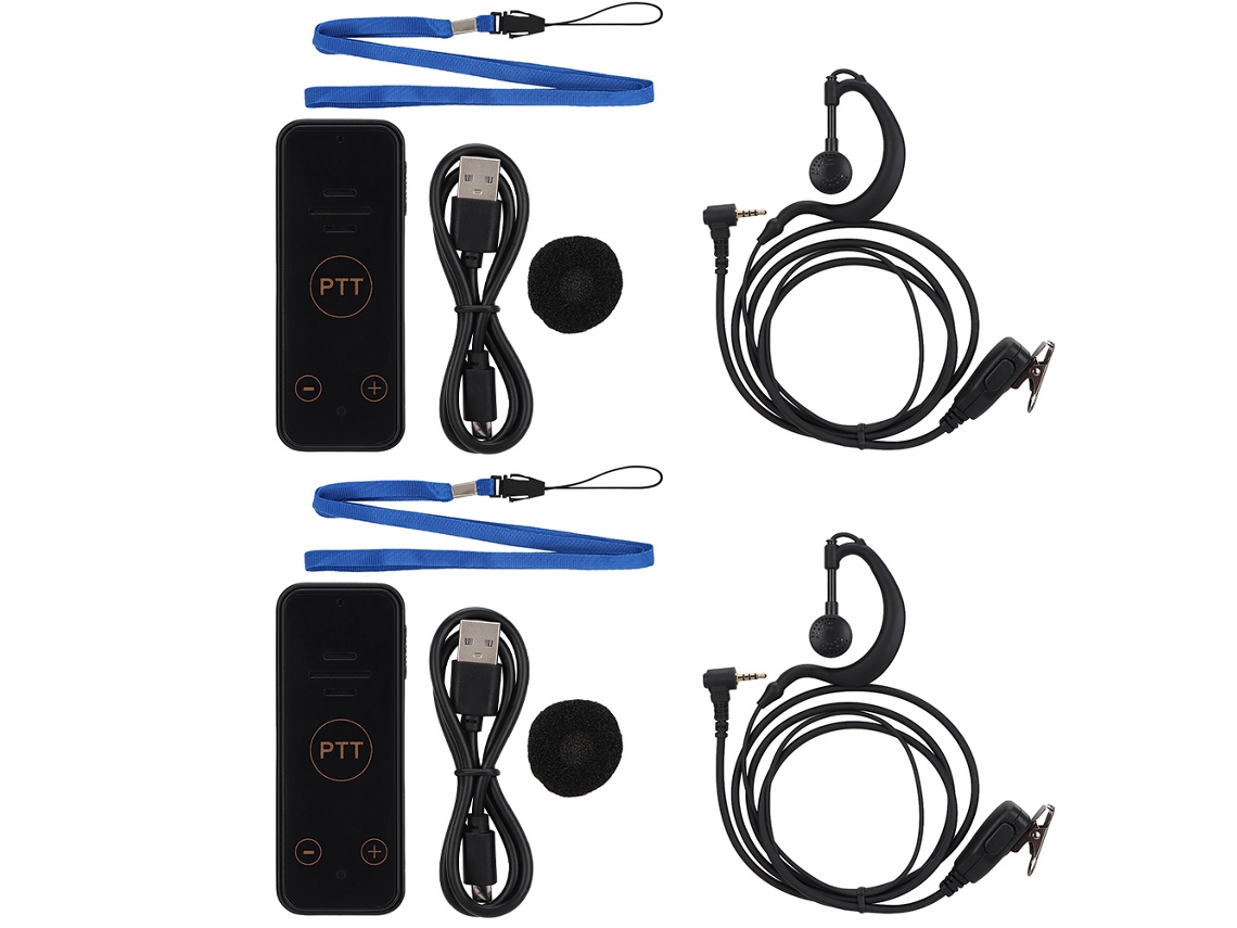 Miniradio portátil bidireccional UHF/VHF 400-480 MHz (2 unidades)