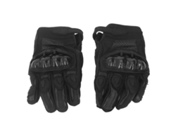 Rebe-luvas De Moto De Couro Pu Impermeáveis Isolantes Antivento Com Cotovelos Duros Para Moto Preto M