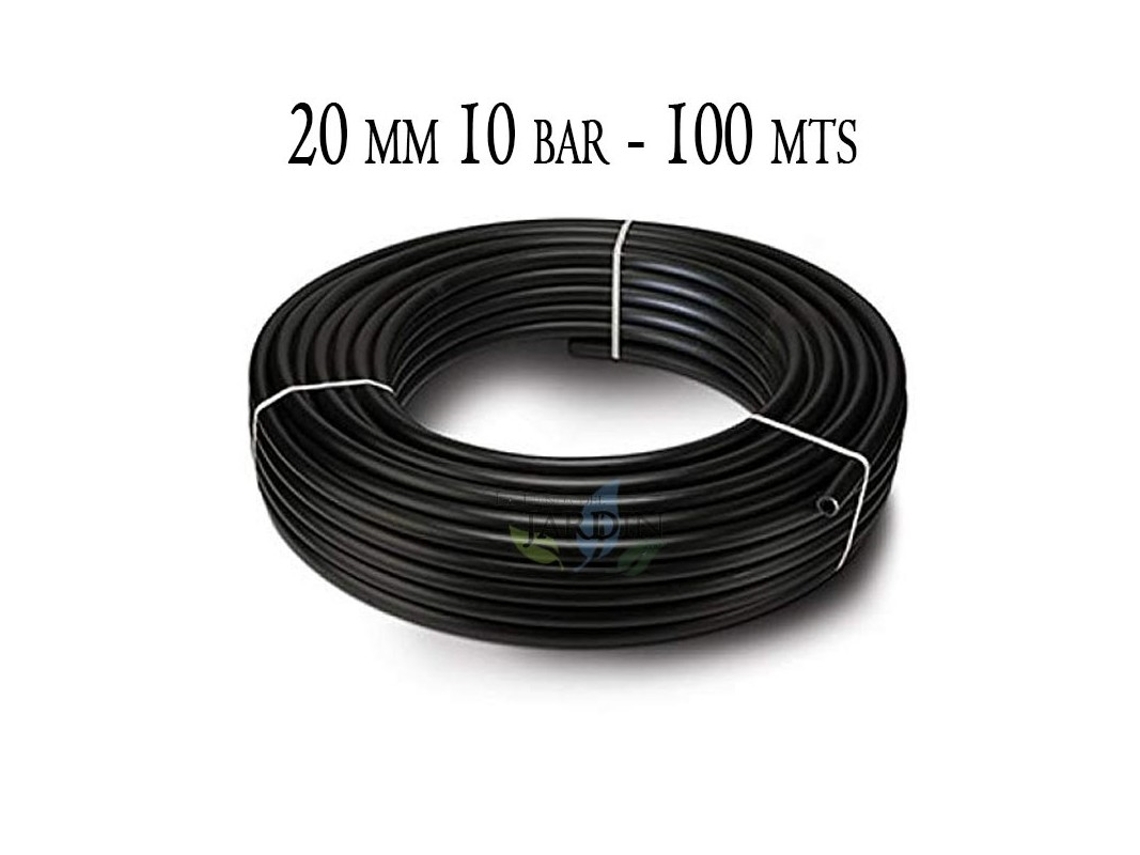 Tuberia Polietileno Agricola 20 Mm 10 Bar 100M Negro SUINGA