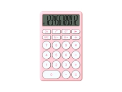 Calculadora Cartoon Multifuncional Portátil De Bolsillo Con Gran Pantalla Para Oficina, Escuela Y Hogar Rosa