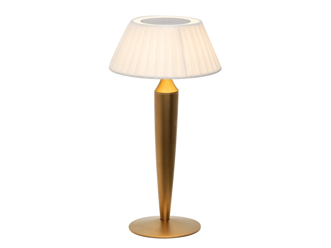Flaminia Zafferano Lâmpada De Mesa Recarregável Led Touch - Design Clássico Sem Fio Dourada
