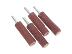Juego De 4 Brocas Cilíndricas Para Lijado, Vástago De 6 Mm, Papel De Lija De Grano 80/240.