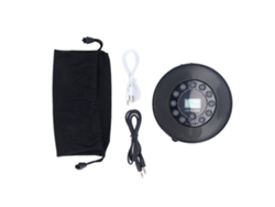 Reproductor De Cd Bluetooth Portátil Con Altavoz Antipulsación Para Coche Y Reproductor De Mp3 Recargable