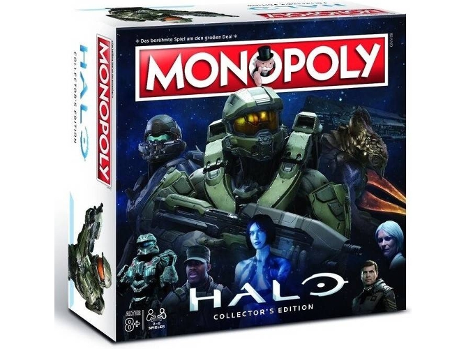 Juego de Mesa WINNING MOVES Monopoly HALO (Inglés - Edad Mínima: 8)