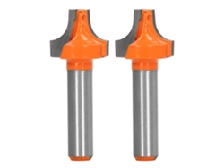 Juego De 2 Fresas Biseladoras De Tungsteno Para Carpintería, 8 Mm X 19 Mm