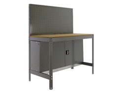 Bancada de trabalho com painel de ferramentas e armário inferior BT-2 LOCKER 1200 SIMONRACK