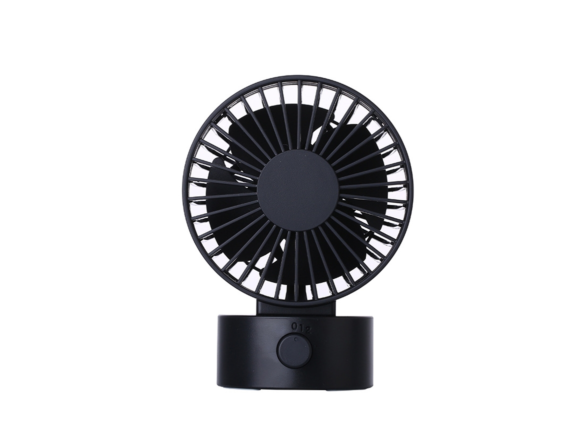 Ventilador De Escritorio (negro) - Alimentación Por Usb - Bajo Perfil, Silencioso, Portátil - Potente Tecnología De Enfriamiento De 11 Aspas