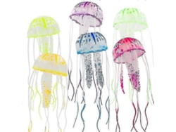 Rosewell 2025 Pack de medusas artificiales decorativas para acuario