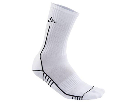 Calcetines para Hombre CRAFT Progress Mid Blanco para Fútbol (EU 40 - 42)