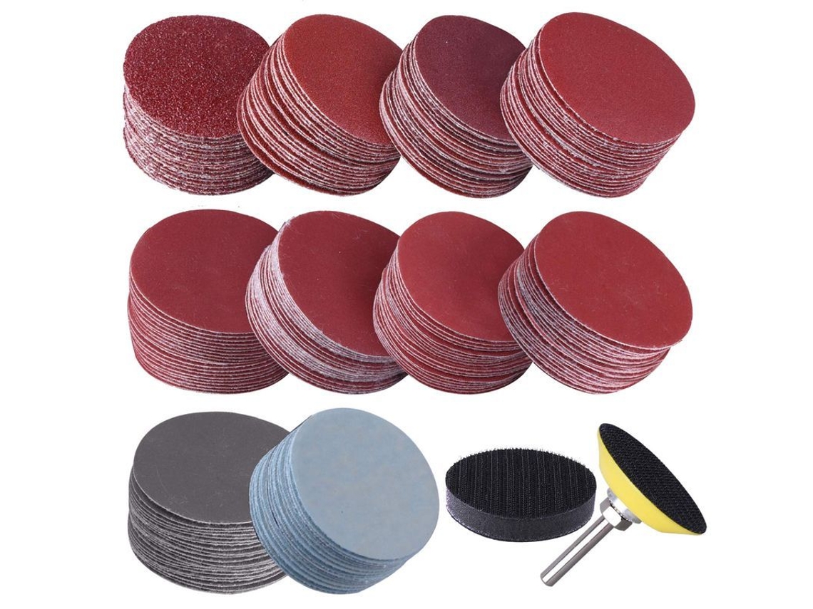 Discos Lijado de 50 mm, grano de 80 a 3000, con base de espuma.