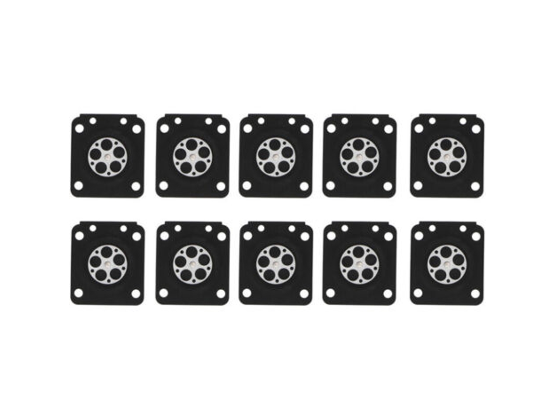 Juego de 10 piezas de repuesto para carburador de motosierra, juego de juntas de diafragma para carburador, apto para Zama180.