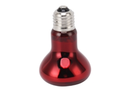 Lámpara de calor E27 con forma de uva para reptiles y anfibios, 220-240 V, roja.