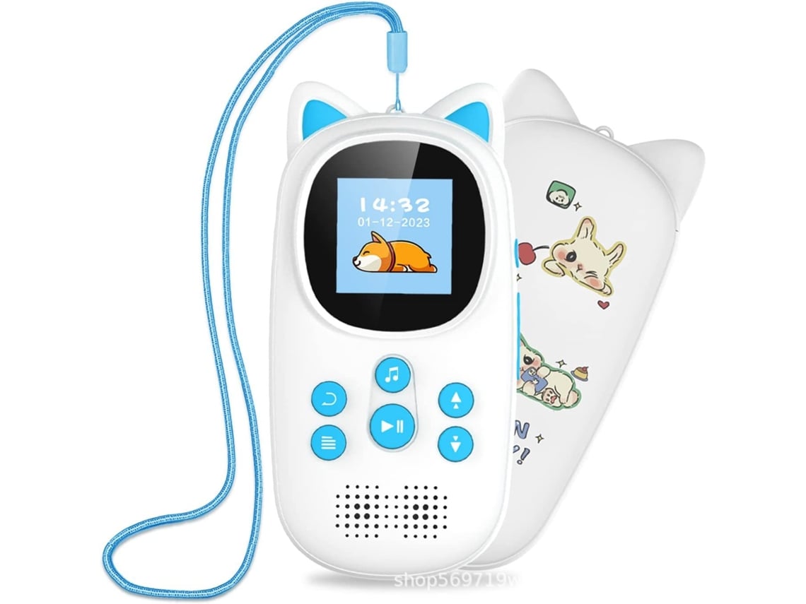 Walkman Infantil Reprodutor De Música Mp3, 32gb, Bluetooth 5.0azulczhhmart