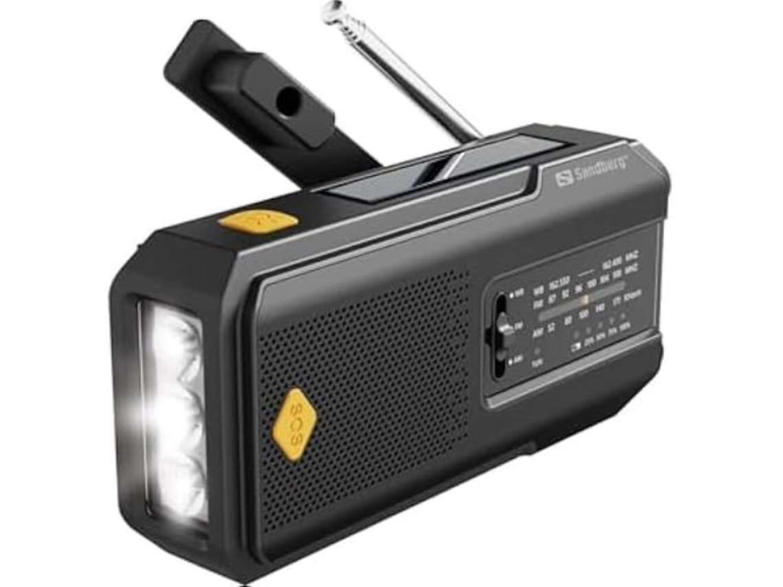 Radio Portátil Sandberg Radio Superviviente All In 1 2000 Bluetooth Fm/am Recargable
