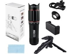 Kit De Lente Telefoto 25x Para Smartphone, Compatible Con Trípode Y Limpieza.